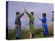 Ulan Bator, Family Competing in an Archery Competition at the National Day Celebrations, Mongolia-Paul Harris-Premier Image Canvas