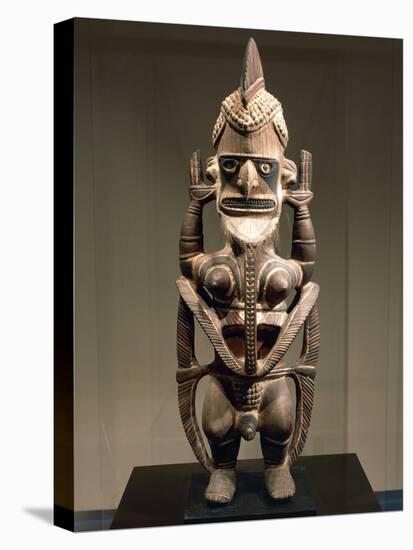 Uli, Wood Carving, Height 150 Cm, New Ireland, Papua New Guinea, 18th-19th Century-null-Premier Image Canvas