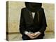 Ultra-Orthodox Jew Prays at the Western Wall in Jerusalem's Old City-null-Premier Image Canvas