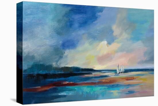 Ultramarine Sea and Sky-Silvia Vassileva-Stretched Canvas