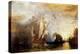 Ulysses flees with his companions, while Polyphem throws rocks at their ships without hitting them.-Joseph Mallord William Turner-Premier Image Canvas