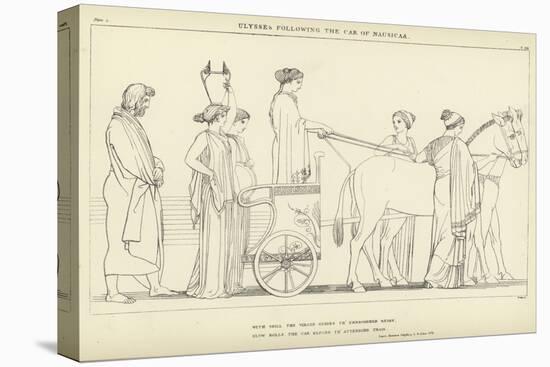 Ulysses Following the Car of Nausicaa-John Flaxman-Premier Image Canvas