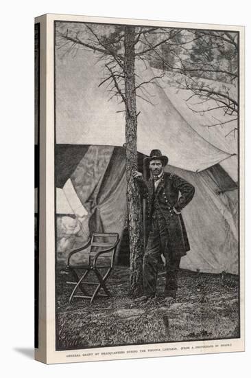 Ulysses S Grant American Civil War General at Headquarters During the Virginia Campaign-H. Vetten-Premier Image Canvas