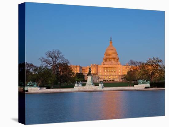 Ulysses S Grant Memorial and US Capitol Building and Current Renovation Work, Washington DC, USA-Mark Chivers-Premier Image Canvas