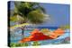 Umbrellas and Shade at Castaway Cay, Bahamas, Caribbean-Kymri Wilt-Premier Image Canvas