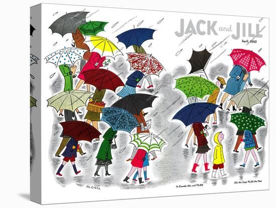 Umbrellas - Jack and Jill, April 1945-Stella May DaCosta-Premier Image Canvas