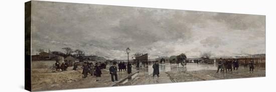 Un coin de Bercy pendant l'inondation-Luigi Loir-Premier Image Canvas