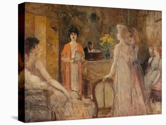 Un mardi, soirée chez Madeleine Lemaire, vers 1910-Henri Gervex-Premier Image Canvas