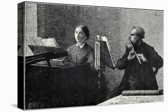 'Un morceau de Schumann'-Henri Fantin-Latour-Premier Image Canvas