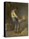 Un Vanneur (Separate the Wheat from the Chaff), 1866-1868-Jean-François Millet-Premier Image Canvas