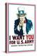 Uncle Sam: I Want You For U.S. Army - Modern-null-Stretched Canvas