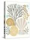 Under Sea Treasures V Gold Neutral-Michael Mullan-Stretched Canvas