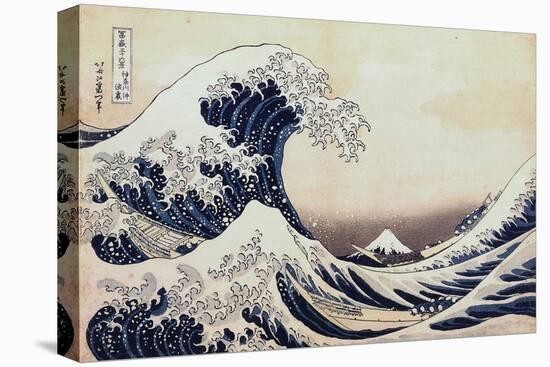 Under the Wave Off Kanagawa, 1831-1834-Katsushika Hokusai-Premier Image Canvas