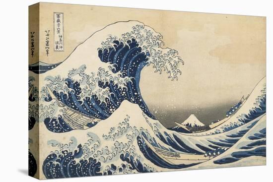 Under the Wave Off Kanagawa, 1831-34-Katsushika Hokusai-Premier Image Canvas