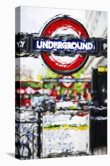 Underground Sign - In the Style of Oil Painting-Philippe Hugonnard-Premier Image Canvas