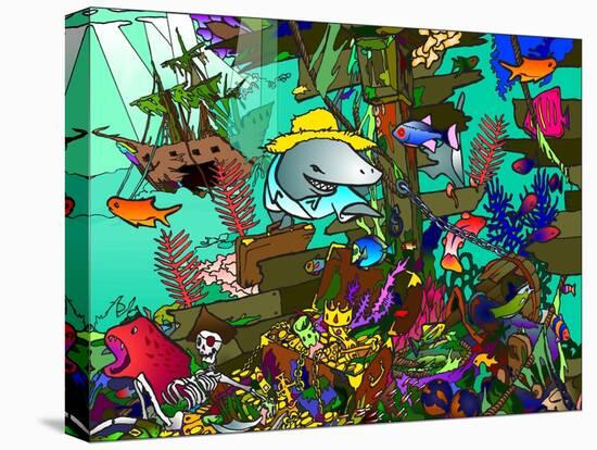 Underwater Shark-Howie Green-Premier Image Canvas
