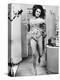 Une Belle Tigresse ZEE & CO by Brian Hutton with Elizabeth Taylor, 1972 (b/w photo)-null-Stretched Canvas