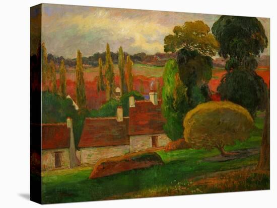 Une Ferme en Bretagne - a farmhouse in Brittany,1894. Canvas,72,4 x 90,5 cm Inv.54.143.2.-Paul Gauguin-Premier Image Canvas