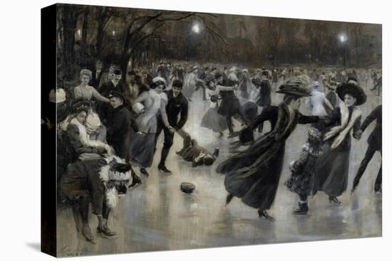 Une Fete Sur La Glace  (Party on the Ice) Patineurs a La Belle Epoque Peinture De Wilhelm Gause (1-Wilhelm Gause-Premier Image Canvas
