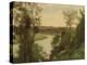 Une Rivière Vue de Haut Entre les Arbres, 1865-Jean Baptiste Camille Corot-Premier Image Canvas