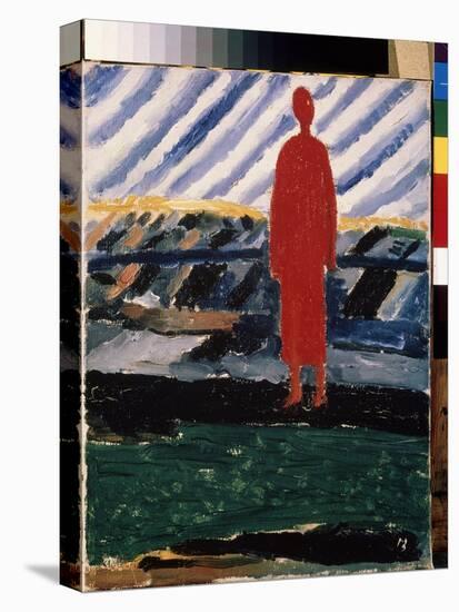Une Silhouette Rouge (A Red Figure). Peinture De Kasimir Severinovch Malevitch (Malevich, Malevic)-Kazimir Severinovich Malevich-Premier Image Canvas