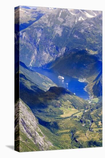 Unesco World Heritage Site. Twisting Mountain Road. Geiranger. Norway-Tom Norring-Premier Image Canvas