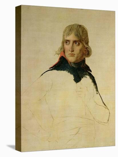 Unfinished Portrait of General Bonaparte (1769-1821) circa 1797-98-Jacques-Louis David-Premier Image Canvas