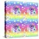 Unicorn Rainbow Ombre Pattern-Sheena Pike Art And Illustration-Premier Image Canvas