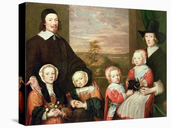 Unidentified Family Portrait, Traditionally Thought to Be That of Sir Thomas Browne, Mid 1640s-William Dobson-Premier Image Canvas