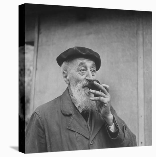 Unidentified Man Smelling a Truffle-Thomas D^ Mcavoy-Premier Image Canvas