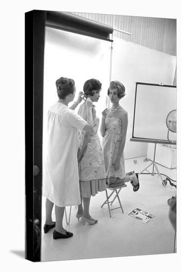 Unidentified Model Shoot. Part of Allan Grant's Series "The Golden Girls of the West", 1960-Allan Grant-Premier Image Canvas