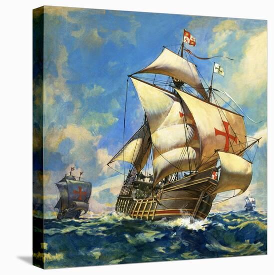 Unidentified Sailing Ships-Andrew Howat-Premier Image Canvas