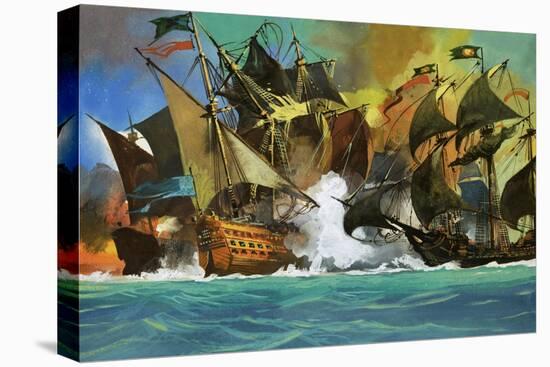 Unidentified Sea Battle-Severino Baraldi-Premier Image Canvas