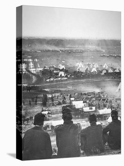 Union Army Supply Base at Cumberland Landing on the Pamunkey River, Virginia, May 1862-Mathew Brady-Premier Image Canvas