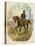 Union General Ulysses S. Grant on Horseback on a Civil War Battlefield-null-Premier Image Canvas