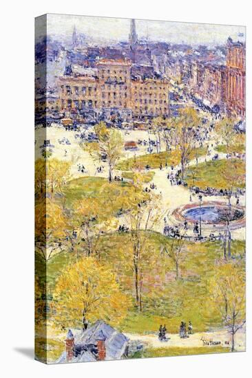 Union Square in Spring-Childe Hassam-Stretched Canvas