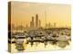 United Arab Emirates, Abu Dhabi, City Skyline from Abu Dhabi International Marine Sports Club-Alan Copson-Premier Image Canvas