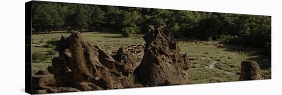 United States. Bandelier National Monument, Tyuonyi, Pueblo Indian Settlement-null-Premier Image Canvas