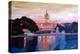 United States Capitol in Washington DC at Sunset-Markus Bleichner-Stretched Canvas