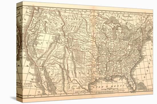 United States Map, 1849-null-Premier Image Canvas