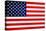 United States of America Flag Design with Wood Patterning - Flags of the World Series-Philippe Hugonnard-Stretched Canvas