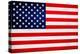 United States of America Flag Design with Wood Patterning - Flags of the World Series-Philippe Hugonnard-Stretched Canvas