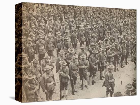 United States Troops on parade before their march through London on August 15, 1917-Unknown-Premier Image Canvas