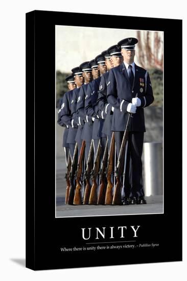 Unity: Inspirational Quote and Motivational Poster-null-Premier Image Canvas