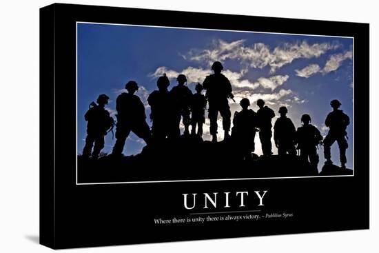 Unity: Inspirational Quote and Motivational Poster-null-Premier Image Canvas