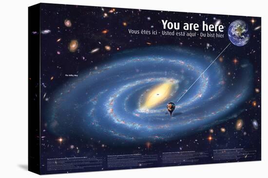 Universe: You Are Here-null-Stretched Canvas