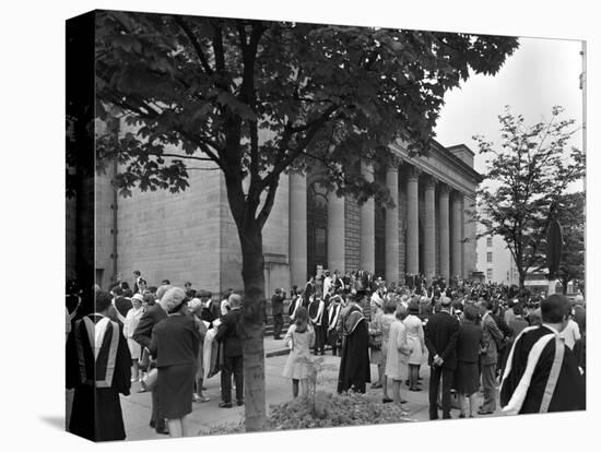 University Graduates Outside Sheffield City Hall, South Yorkshire, 1967-Michael Walters-Premier Image Canvas