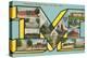 University of Michigan Views, 'M'-null-Stretched Canvas