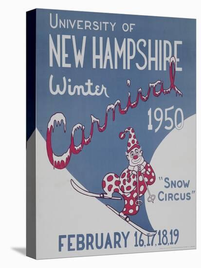 University of New Hampshire Winter Carnival Poster-null-Premier Image Canvas