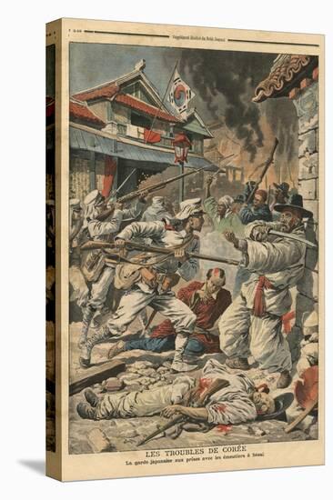 Unrest in Seoul, Korea, Illustration from 'Le Petit Journal', Supplement Illustre, 4th August 1907-French School-Premier Image Canvas